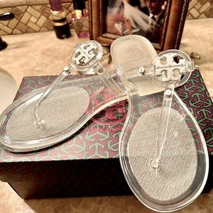Tory Burch Clear Jelly Sandals